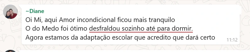 Desfraldou sozinho, até pra dormir