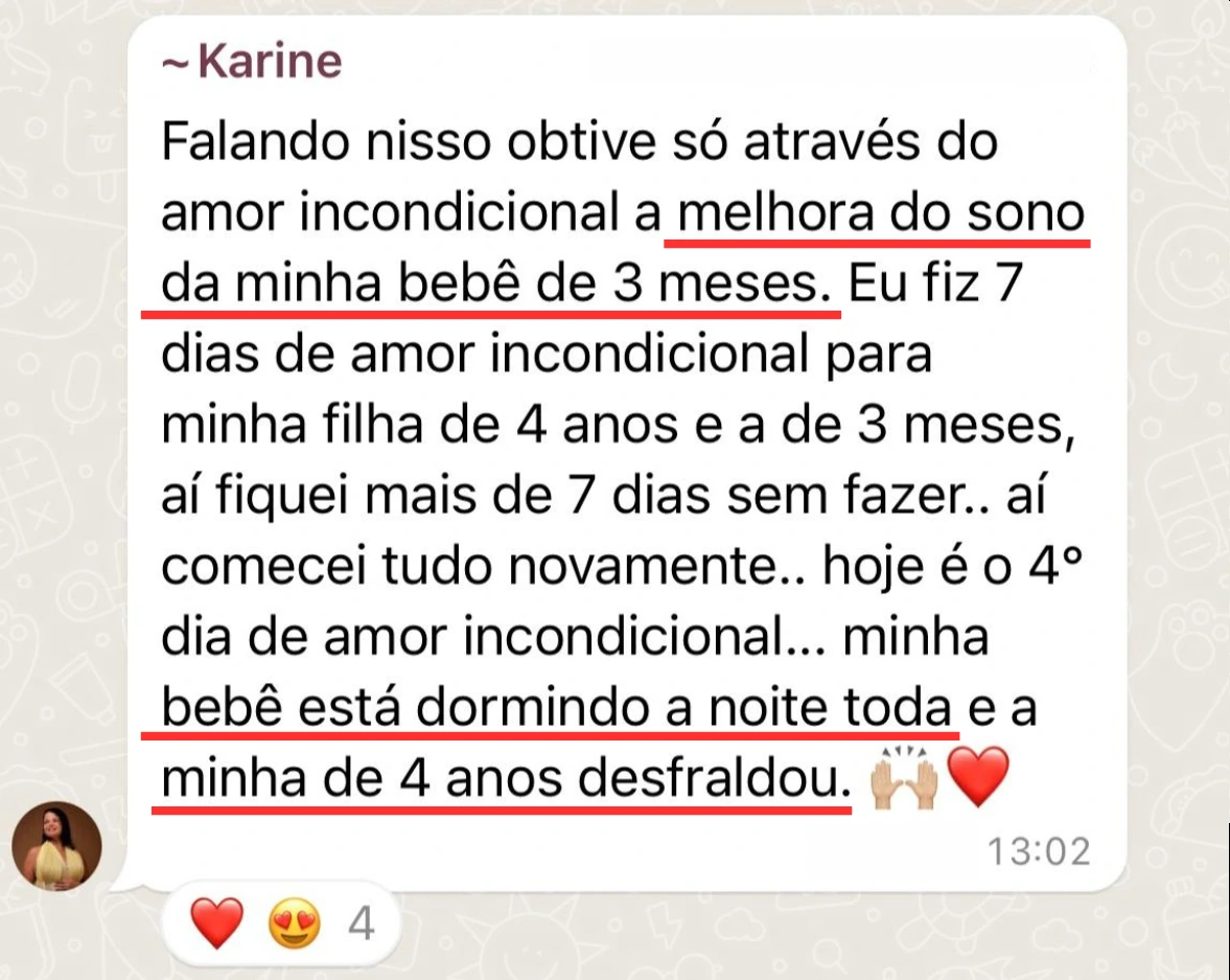 A de 4 anos desfraldou