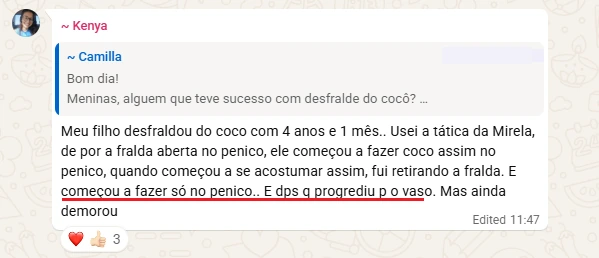 Desfraldou do cocô e passou pro vaso