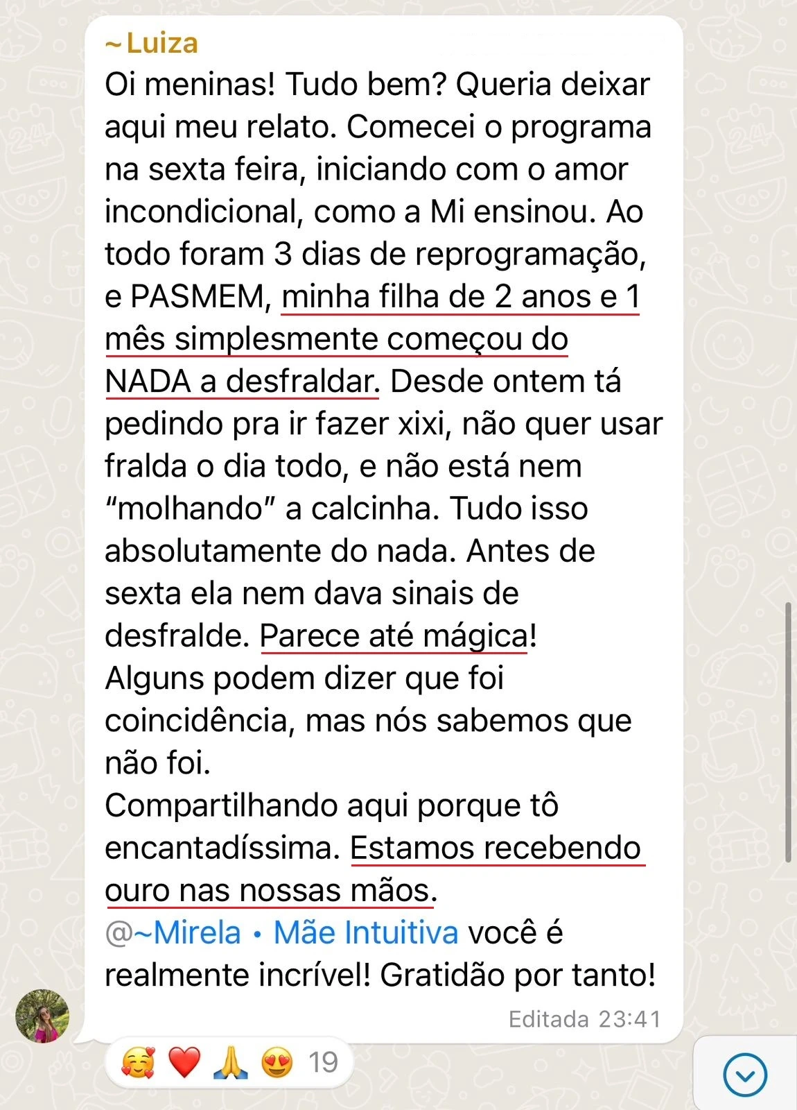 Começou do nada a desfraldar, aos 2 anos