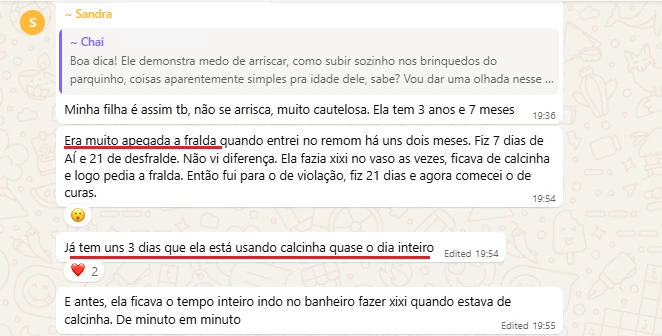 Três dias de calcinha quase o dia inteiro
